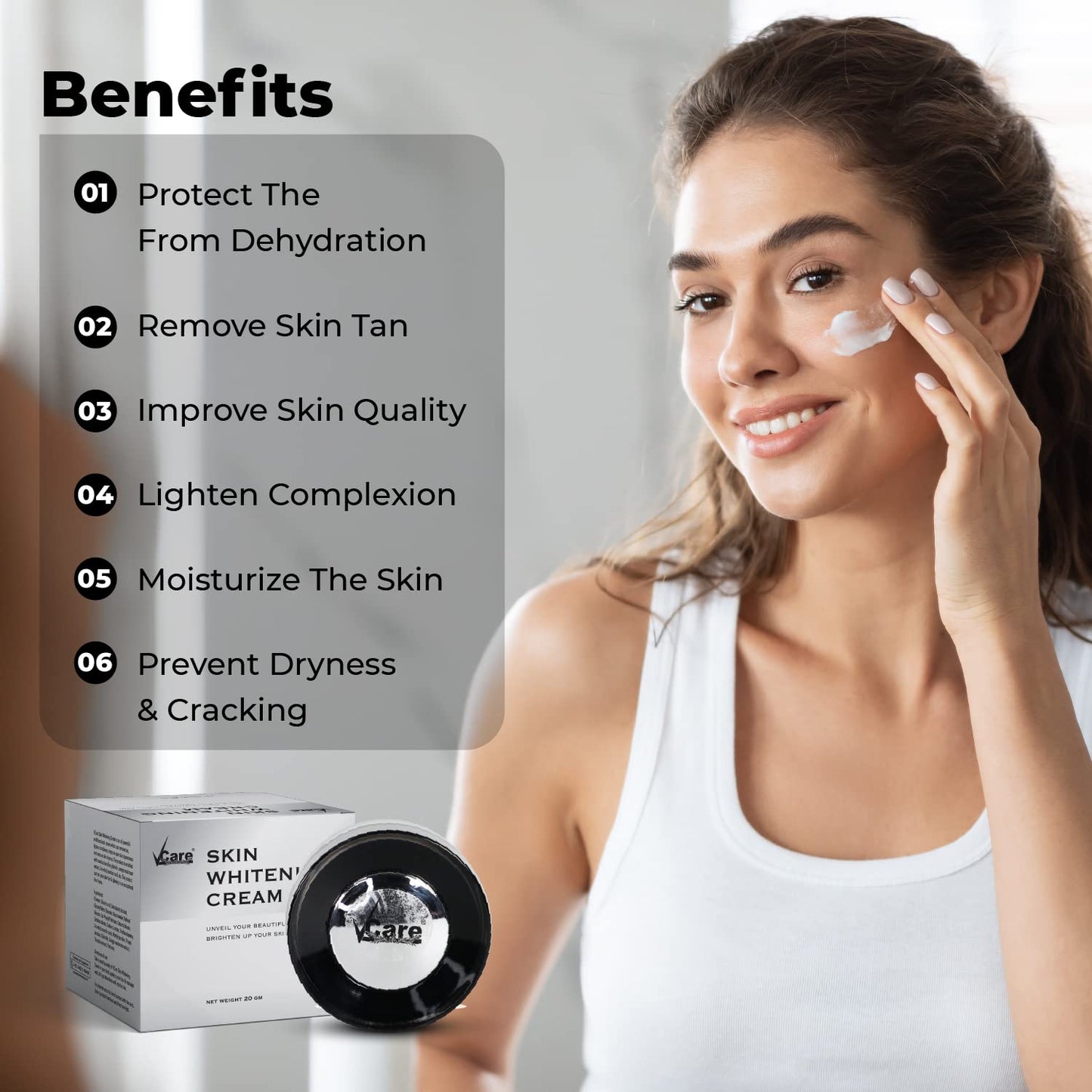 VCare Skin Whitening Cream - 20 gms