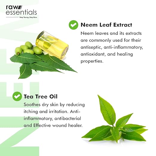Raw Essentials Neem & Tea Tree Face Wash - 150 ml