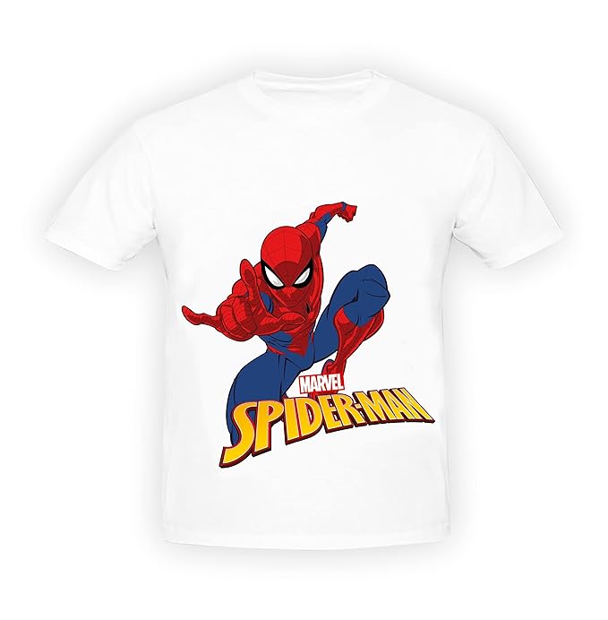 Ratna's Paint Your T-shirt Marvel Spiderman Theme Diy Kit With Free Size T-shirt for 5-12 Years Kids | Spiderman