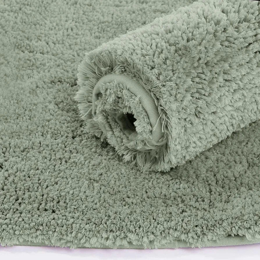 Luxe Home International Microfiber Bath Mat Super Soft Non Slip 60x90 cm Colour Pastel Green