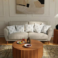 Urban Space Decorative Cotton 200 TC Cushion Cover Set Of 5 Cushion Covers For Sofa, Bedroom, Living Room Liberty Blue