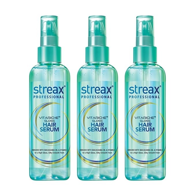 Streax Professional Vitariche Gloss Hair Serum - 115 ml (Pack of 3)