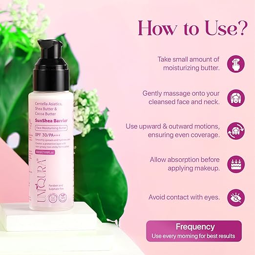 Uniqura Face Moisturiser Butter with SPF 30/PA+++ - 50 ml