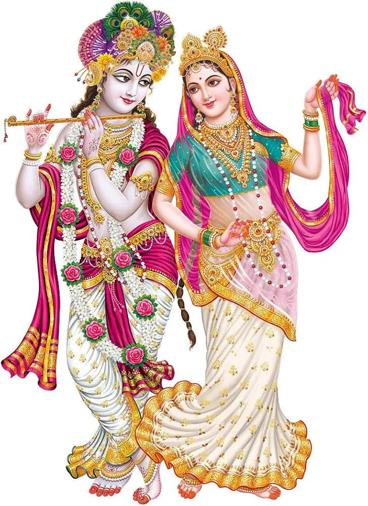 Rangoli White Glossy Vinyl Wall Sticker Premium Self-Adhesive Waterproof Parent-5 Design-19