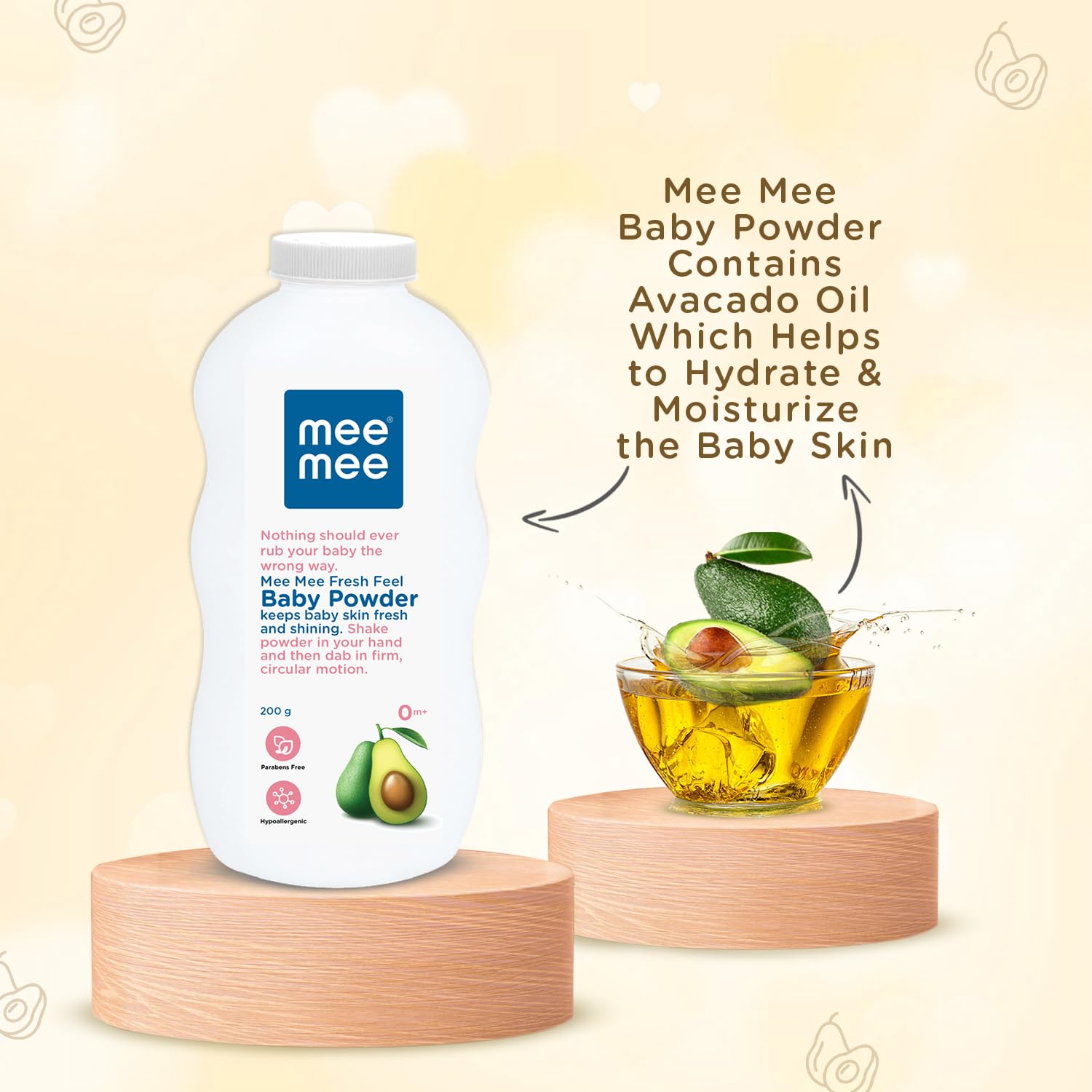 Mee Mee Baby Talcum Powder - 400 gms (Pack of 2)