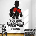 StickMe Gym Fitness Bodybuilding Office Sports Workout Boxing Inspirational Quotes Wall Sticker Medium - 80 x 45 cm