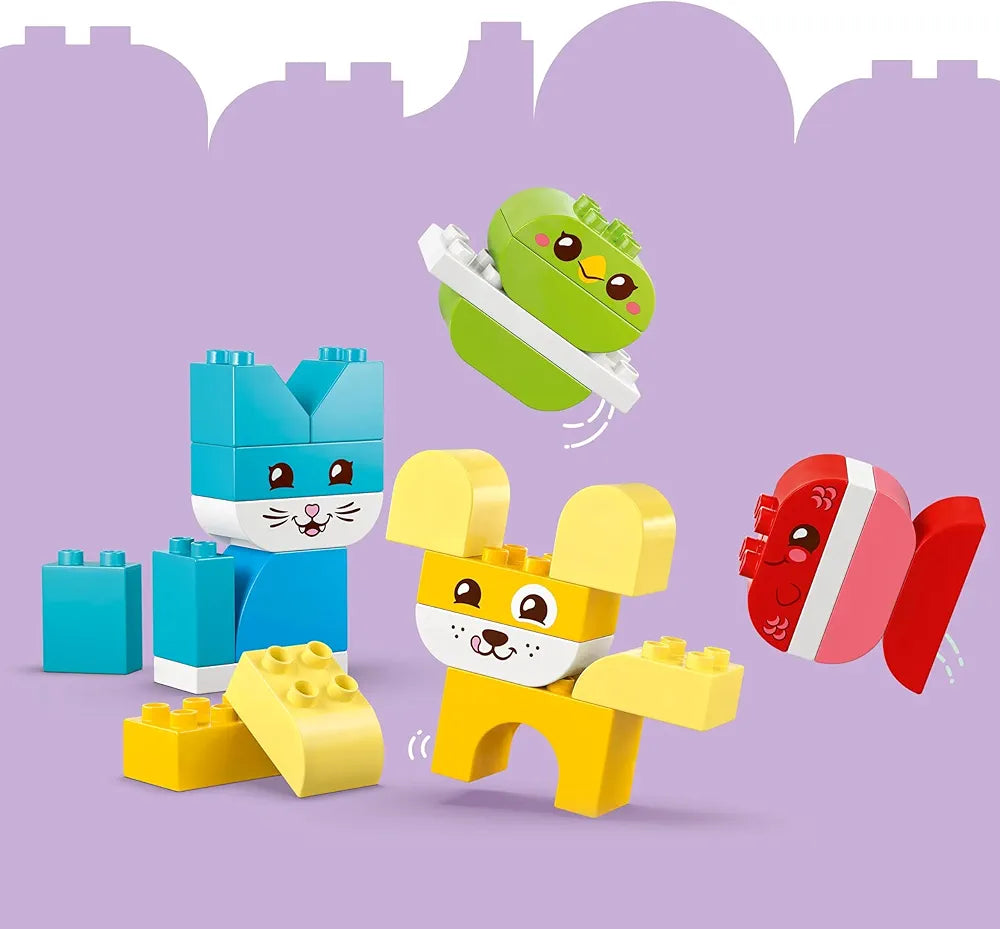 LEGO Duplo My First 3 in 1 Creative Cute Pets Animal Toy - Creative Building Toddler Toy 10477