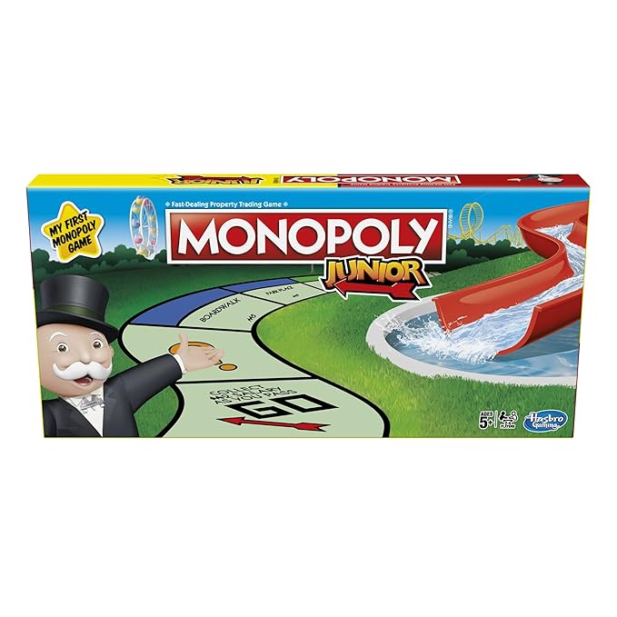 Hasbro Gaming Monopoly Kid's Great Introduction to The Junior Board Game for Ages 5 and Up