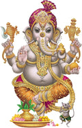 Rangoli White Glossy Vinyl Wall Sticker Premium Self-Adhesive Waterproof Parent-7 Design-18