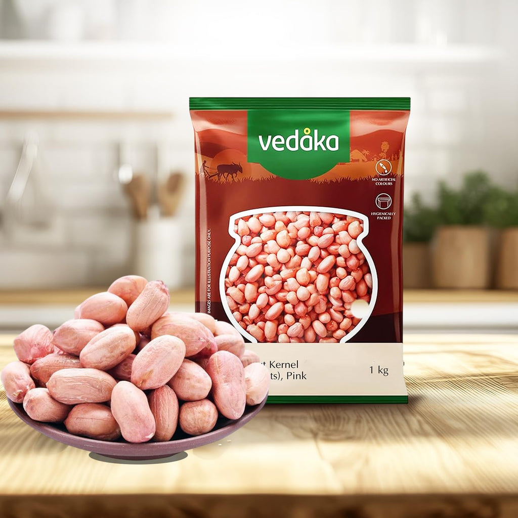 Vedaka Raw Peanuts, Pink, 1kg