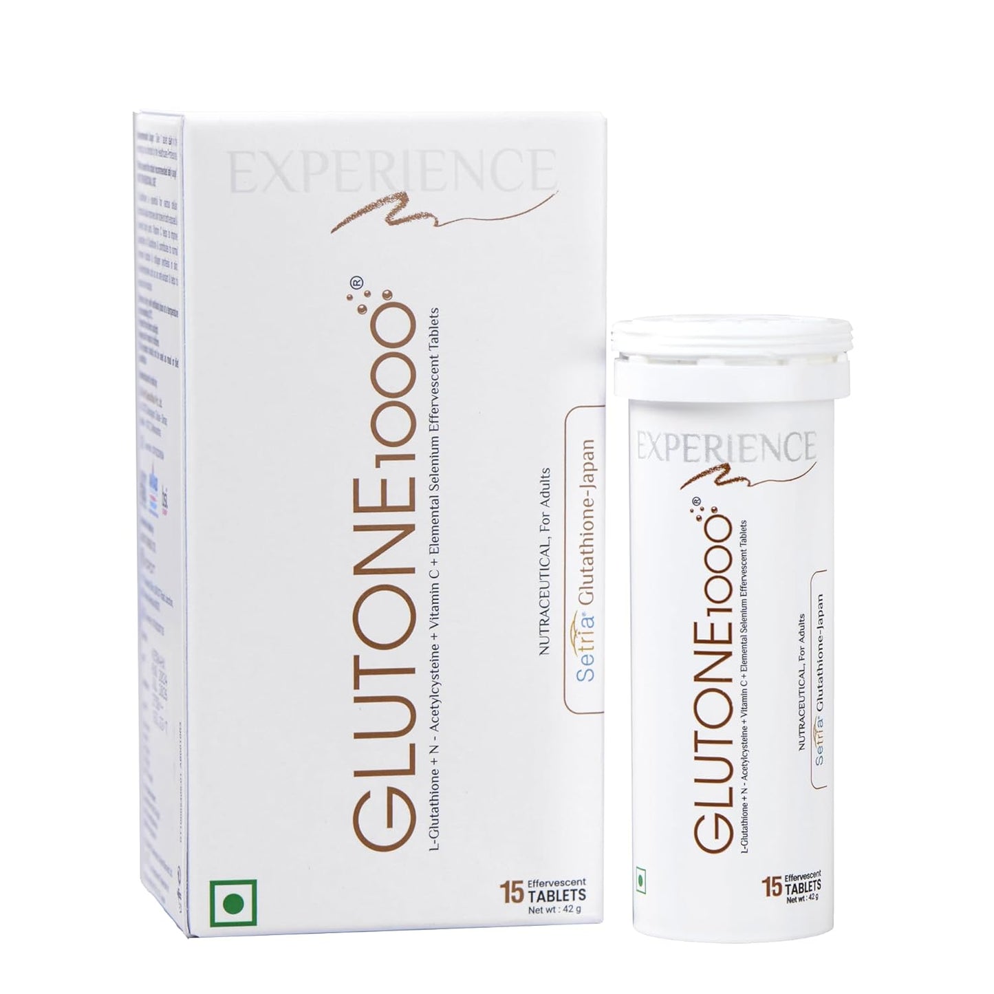Glutone 1000 Setria L-glutathione & Vitamin C Effervescent Tablets - 15 Tabs
