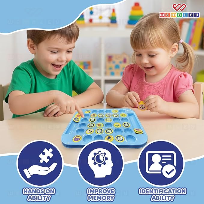 Wembley Memory Chess Flip & Match Game for Kids