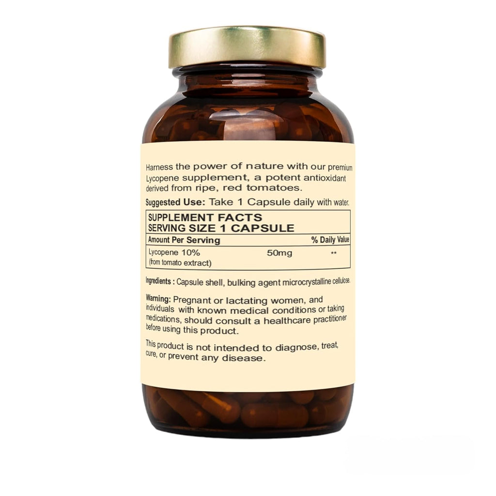 Nutraliebe Lycopene Extract 50mg - High Potency Antioxidant Support, 90 Capsules