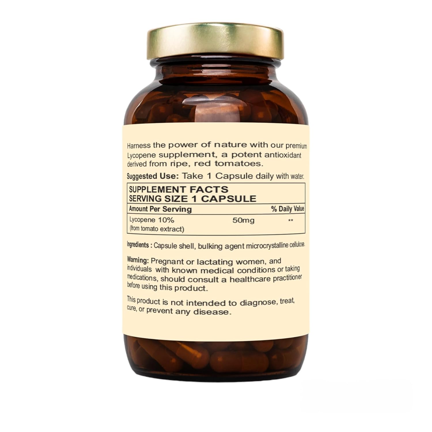 Nutraliebe Lycopene Extract 50mg - High Potency Antioxidant Support, 90 Capsules