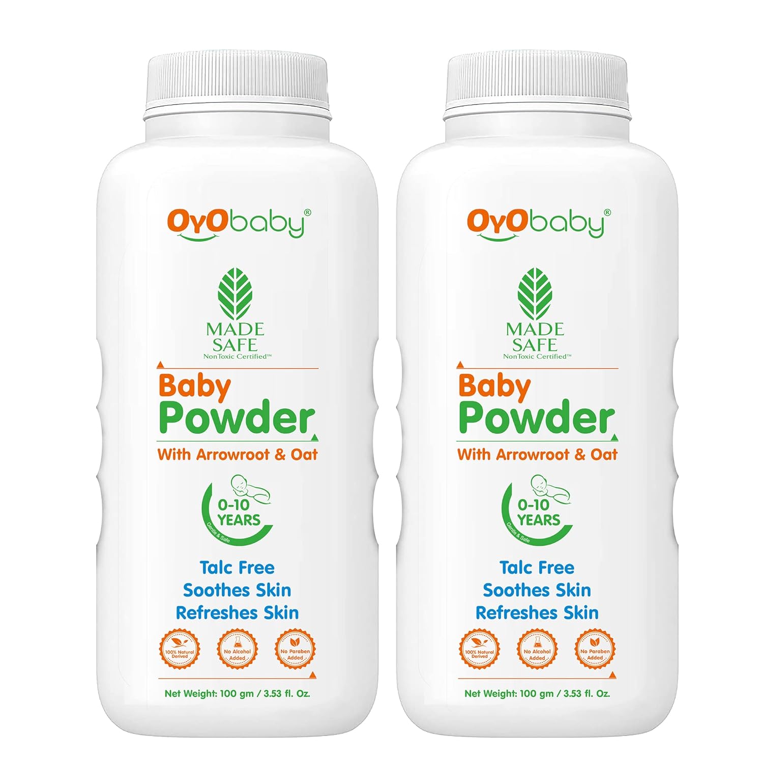 Oyo Baby Gentle Baby Powder (Talc Free) For New Born Baby - 100 gms