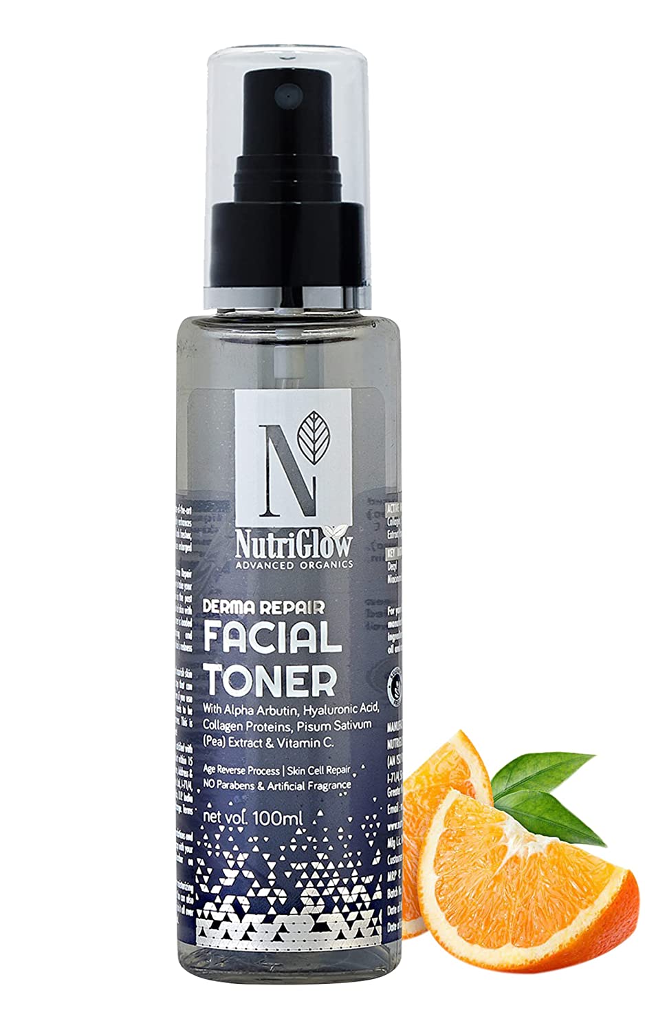 NutriGlow Advanced Organics Derma Repair Facial Toner - 100 ml