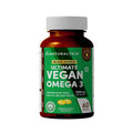 Naturaltein Ultimate Vegan Omega 3 (60 Softgels) | Algae Source DHA | 1000 mg Algae Oil & 500 mg DHA Per Serving | Plant-Based Omega 3 | Heavy Metal Tested