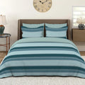 Layers Duracount Bedsheet Set for All Seasons Lightweight 225 CVC King Size Blue Duracount