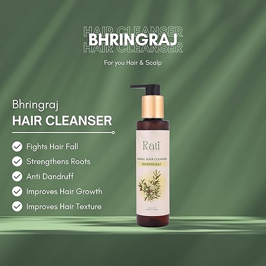 Rati Ayurveda Bhringraj Hair Cleanser Ayurvedic Shampoo - 200 ml