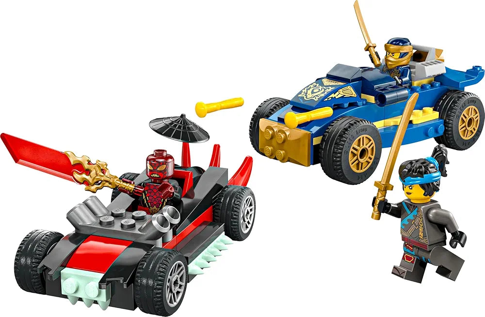 Lego NINJAGO Rogue vs Drix Race Car Duel Ninja Toy Playset 71840 Building Blocks Toys for 4+ Gift for Boys and Girls