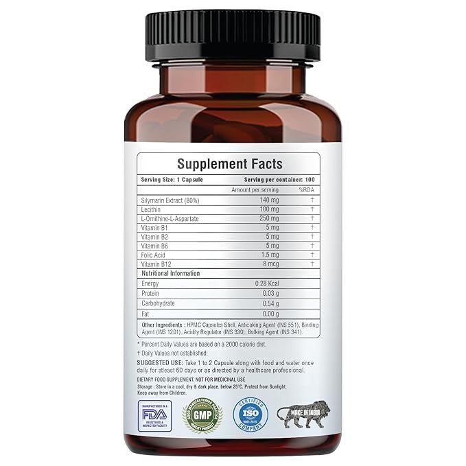 Raskam Liver Detox Supplement - 100 Caps