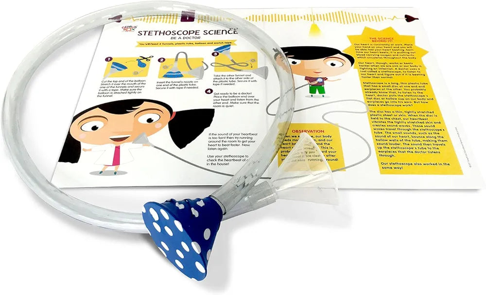 Genius Box Play some Learning STEM Toy for 5+ Year Age: Light and Sound DIY,Activity Kit, Learning Kit, Educational Kit,Multicolor, Wood;Paper 15 Activity Kit