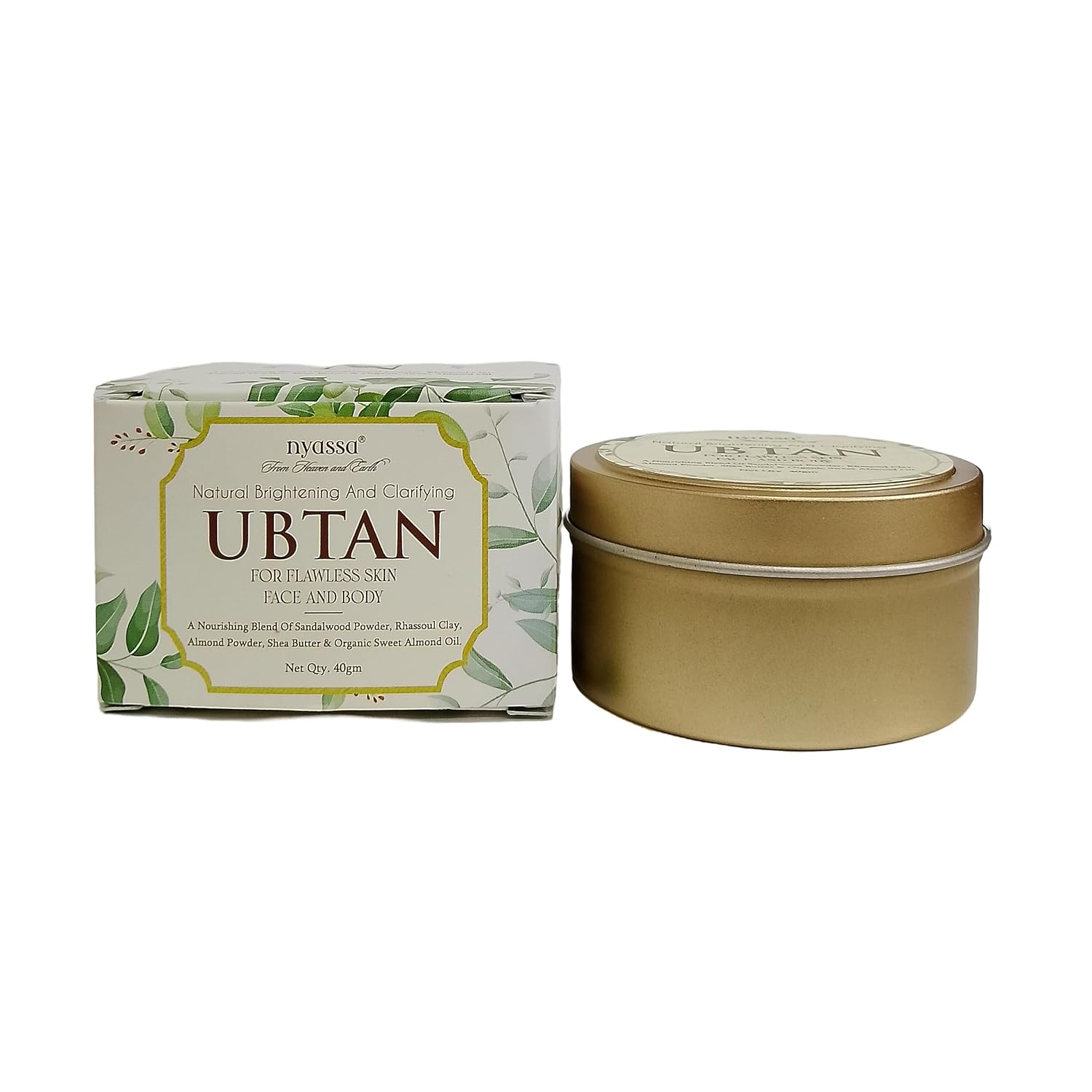 Nyassa Natural Brightening and Clarifying Ubtan for Flawless Skin Face & Body - 40 Gms