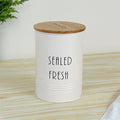 Femora Kitchen Storage Jars Tin Jar With Wooden Lid Air Tight Jar | 900 Ml | Set of 4