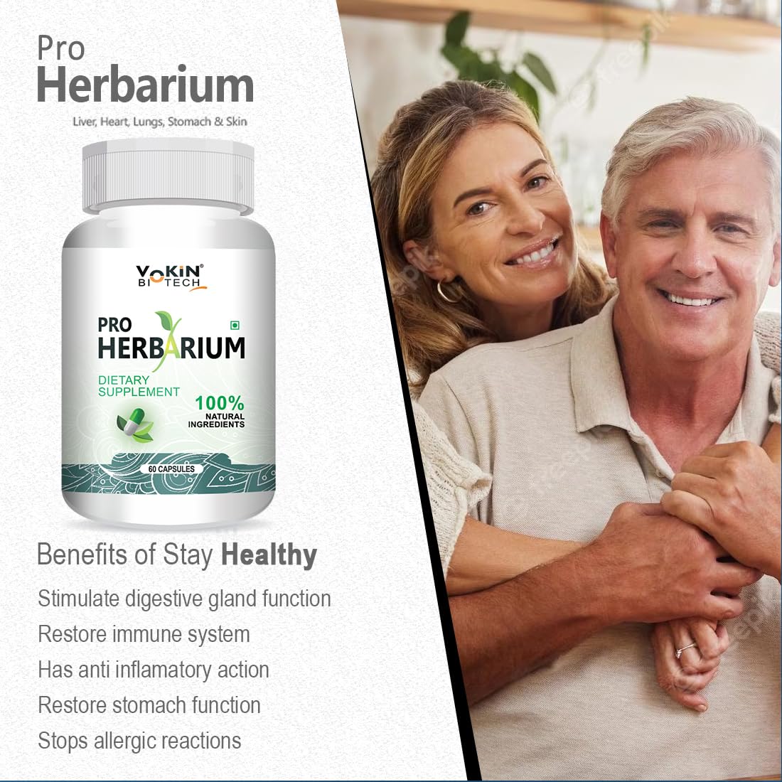 Vokin Biotech Pro Herbarium Protects Liver - 60 Capsules