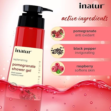 Inatur Pomegranate Shower Gel - 350 ml