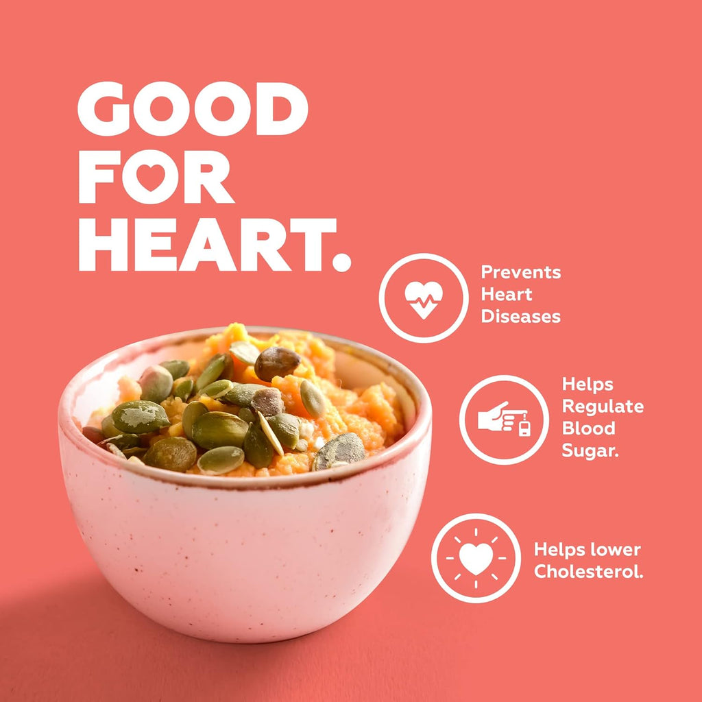 Yogabar Pumpkin Seeds Unroasted Rich in Protein and Fiber Superfood - Grade AAA - Pumpkin Seeds for Eating - Healthy Snacks for Weight Loss - Rich in Immunity Booster Anti-Oxidants.
