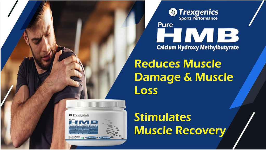 Trexgenics HMB CALCIUM PURE POWDER - 33 SERVINGS (ÃŸ-Hydroxy ÃŸ-Methylbutyrate Calcium), Lean Muscle Mass, Strength, Exercise Performance (100 GRAM)