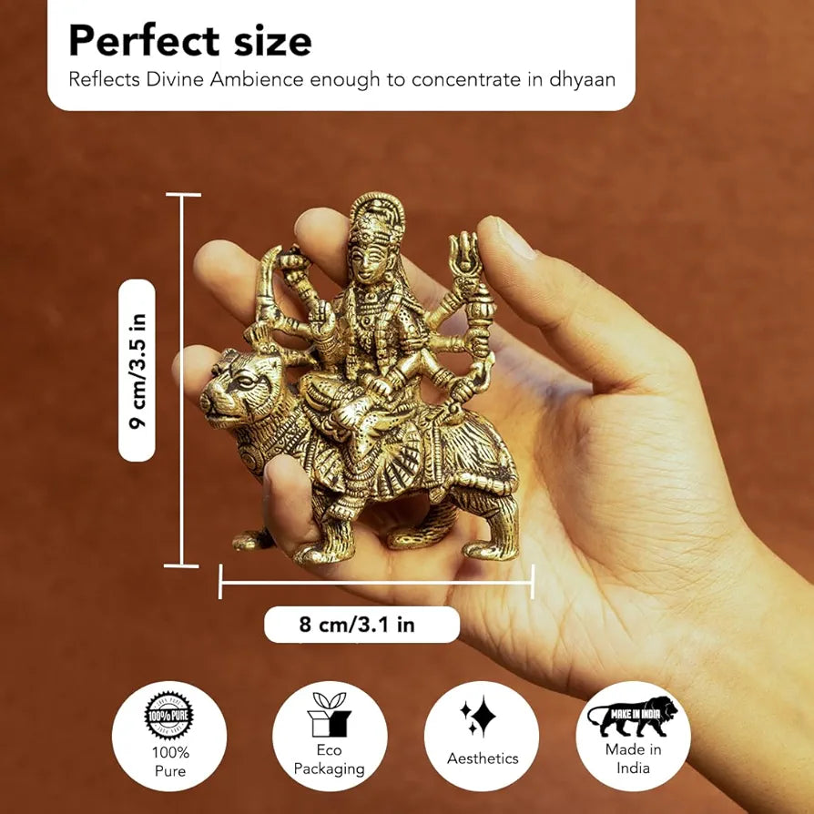 Ekhasa Pure Brass Durga Maa Idol Durga Murti Durga Maa