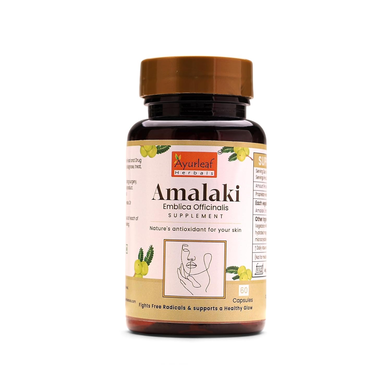 Ayurleaf Herbals Amalaki Capsules - 60 Caps (Pack of 2)