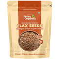 NUTTY ORGANICS Flax Seeds| Natural Raw Flax seeds for Eating High Dietary Fiber Alsi Seeds Rich in Magnesium- Helps in Manage Blood Sugar Levels & Heart