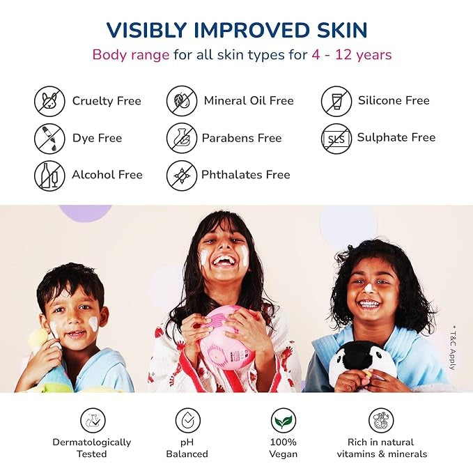Simply Kids Body Wash for 4-12 Years - 175 ml