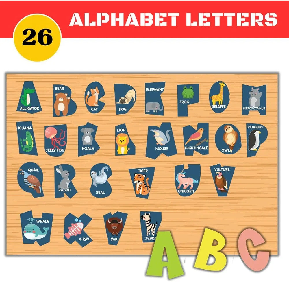Playhills Wooden Learning Educational Puzzle Game Board for Kids  for Toddlers Kids