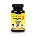 Suplee CoQ10 300mg with Selenium 40mcg & Piperine 7mg | Coenzyme Q10 High Absorption Supplement for Heart Health, Energy & Antioxidant Support | 60 Veg Capsules