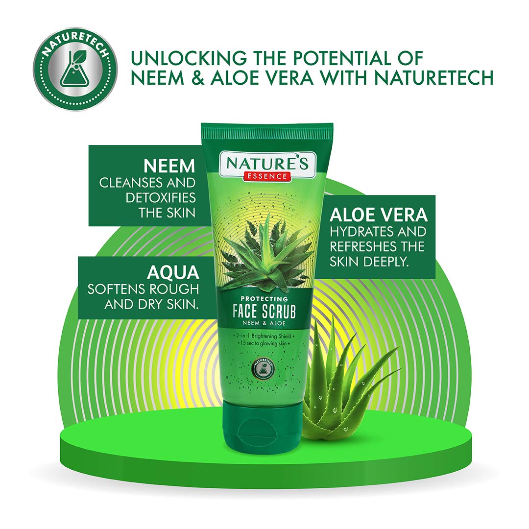 Nature's Essence Protecting Neem & Aloe Face Scrub - 65 ml