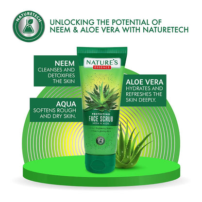 Nature's Essence Protecting Neem & Aloe Face Scrub - 65 ml