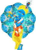 Rangoli White Glossy Vinyl Wall Sticker Premium Self-Adhesive Waterproof Design-12