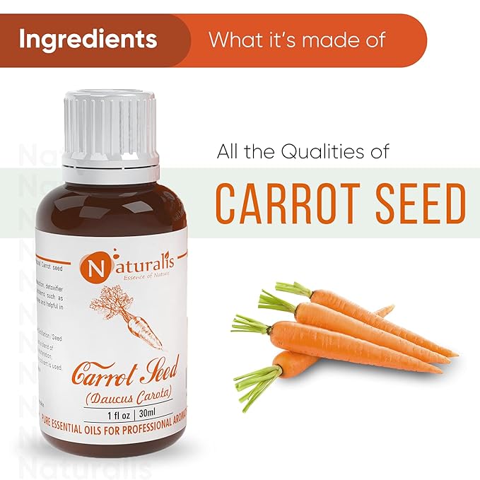 Naturalis Essence of Nature Carrot Seed Essential Oil for Skin Rejuvenation - 30 ml