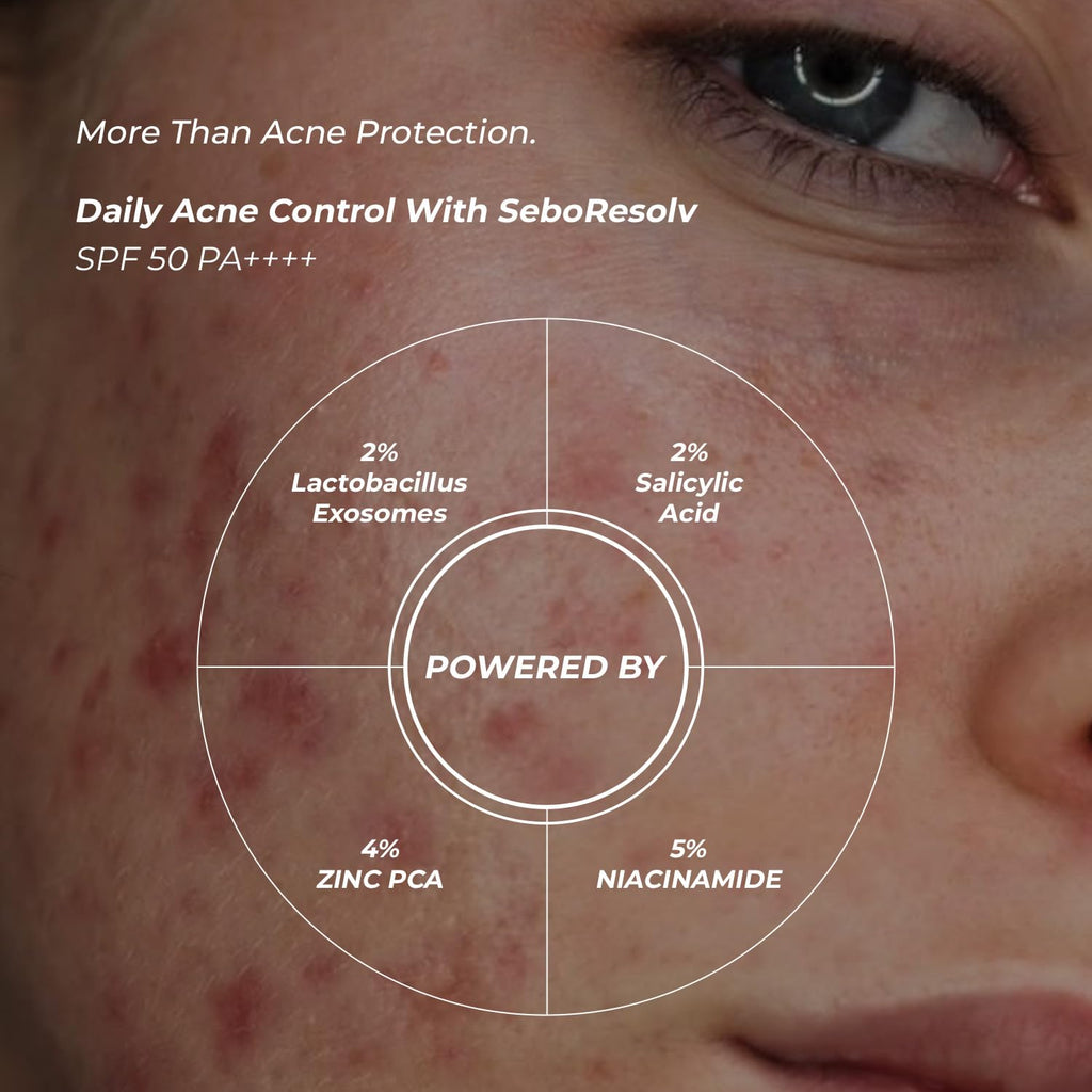 Eclipse Solaire SeboResolv Acne Clarifying SPF 50 PA++++ (UVA, UVB, IR & BR) | No white cast | Non-greasy | Oily/Acne prone skin 60ml