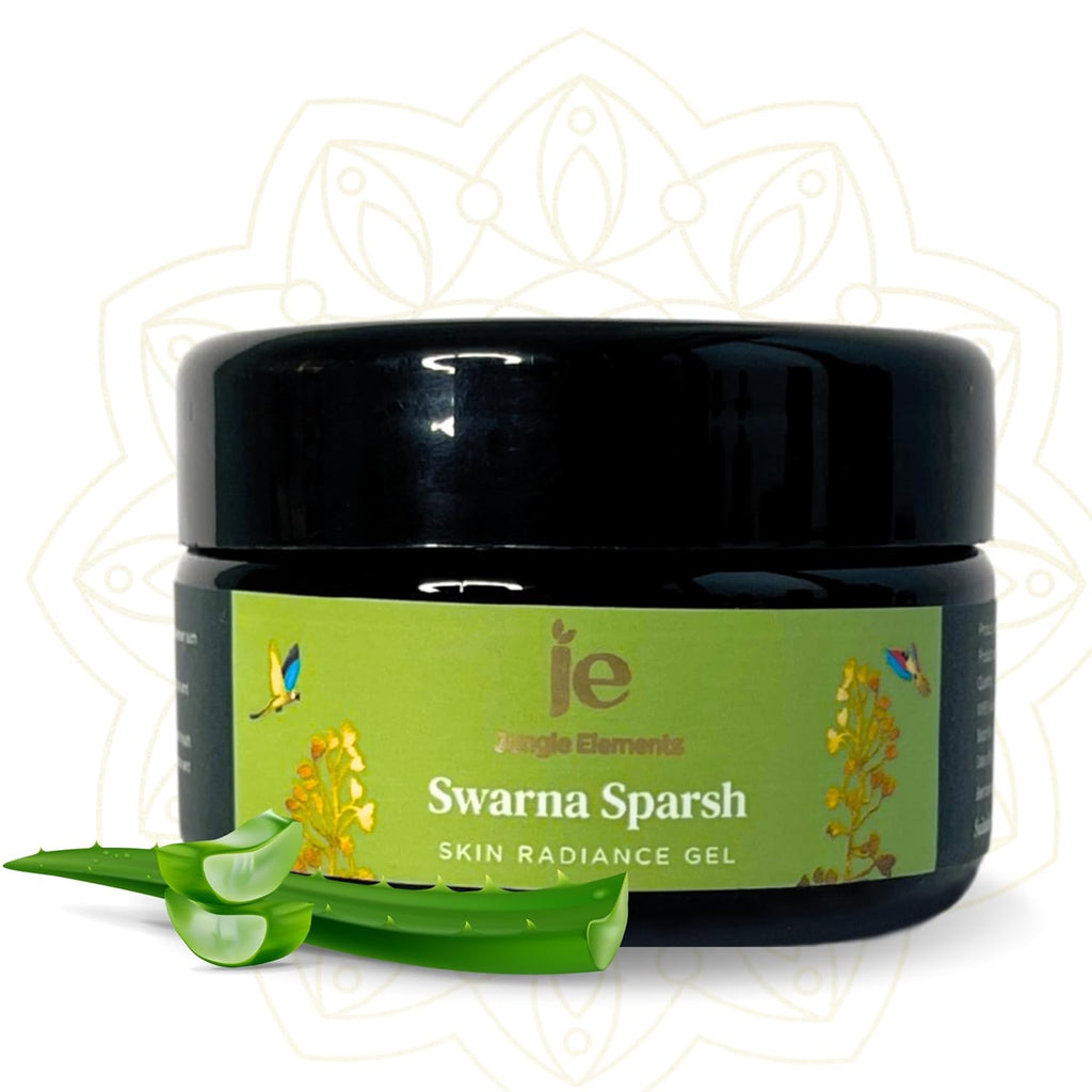 Jungle Elements Swarna Sparsh 24K Gold Radiance Gel - 25 gms Each (Pack of 2)