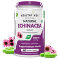 HealthyHey Nutrition Echinacea for Immune Health to Support Immune System 60 Veg. Capsules