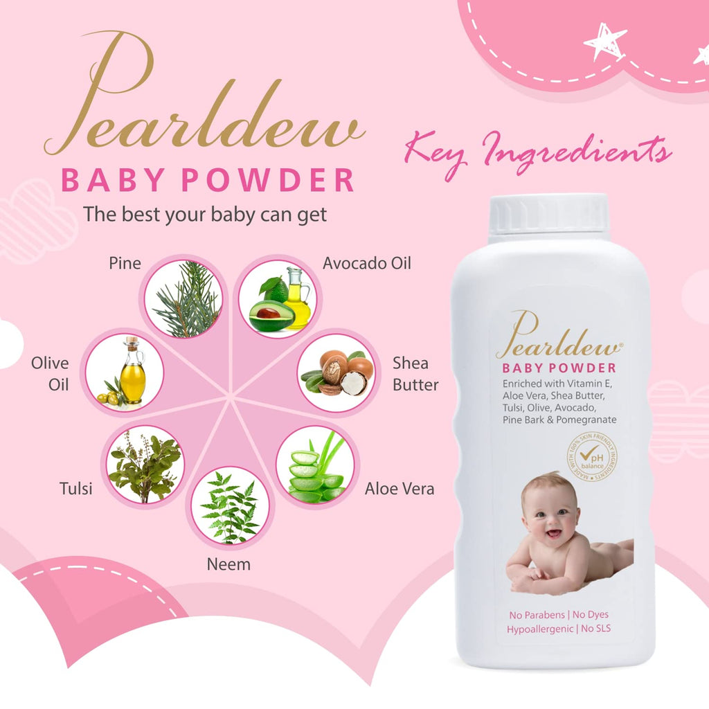 Pearldew Baby Powder - 100 Gms | Pack of 2