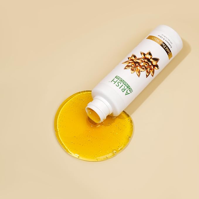 Arish Bio-natural Gold Face Wash for Radiant & Luminous Skin - 100 Ml