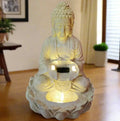 Alila Meditating Buddha Statue Water Fountain for Home Living Room Decor 21inches/53cm