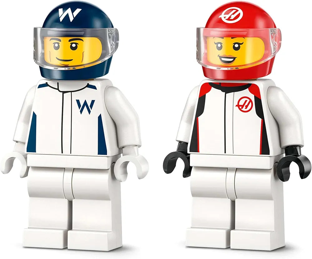 Lego City F1 Williams Racing & Haas F1 Race Cars Vehicle Toy Set 60464 Building Blocks Toys for 4+ Gift for Boys and Girls