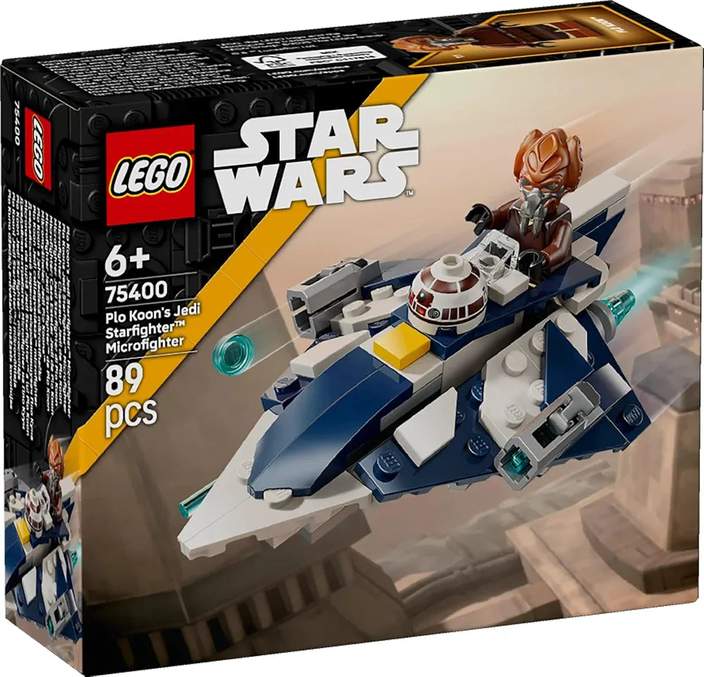 Lego Star Wars Plo Koon’s Jedi Starfighter Microfighter Building Toy 75400 Building Blocks Toys for 6+ Gift for Boys and Girls